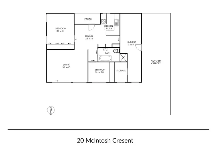 Floorplan of Homely house listing, 20 McIntosh Crescent, Armidale NSW 2350