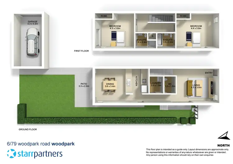 Floorplan of Homely townhouse listing, 6/79 Woodpark Road, Woodpark NSW 2164