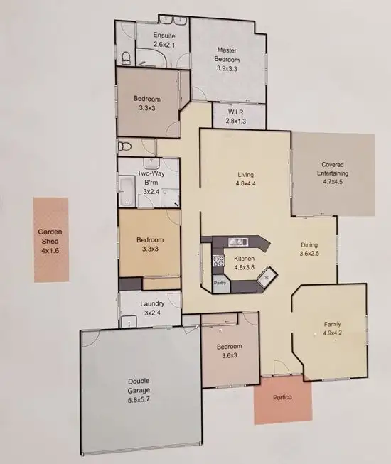 Floorplan of Homely house listing, 184 Macdonald Drive, Narangba QLD 4504
