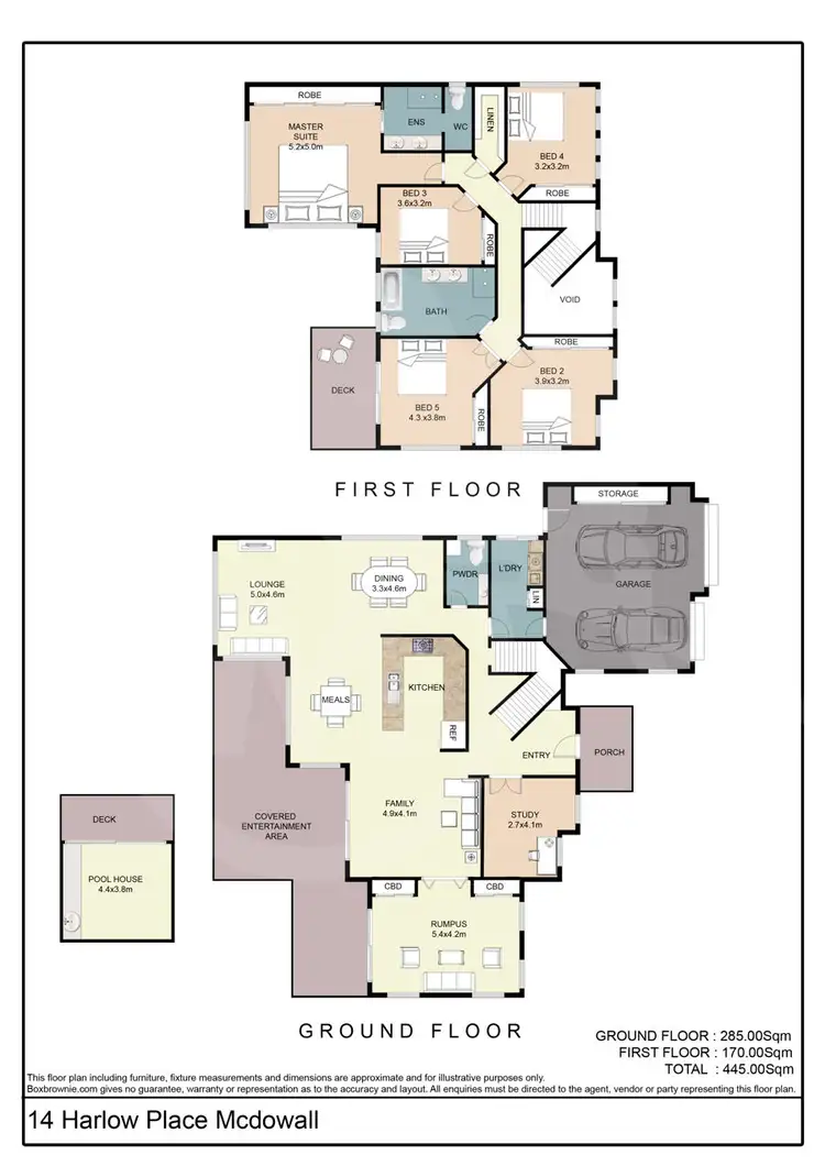 Floorplan of Homely house listing, 14 Harlow Place, Mcdowall QLD 4053
