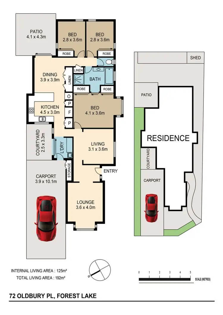 Floorplan of Homely house listing, 72 Oldbury Pl, Forest Lake QLD 4078
