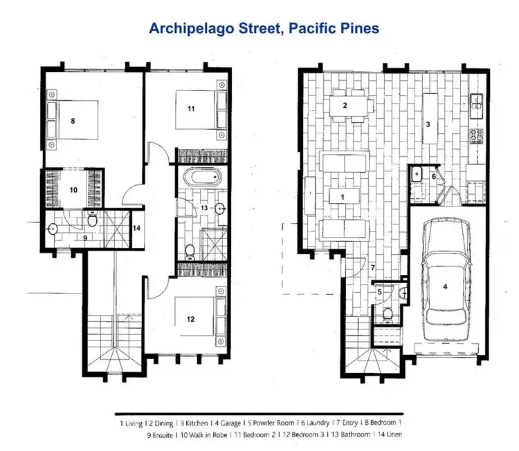Floorplan of Homely townhouse listing, 35/18 Archipelago Street, Pacific Pines QLD 4211
