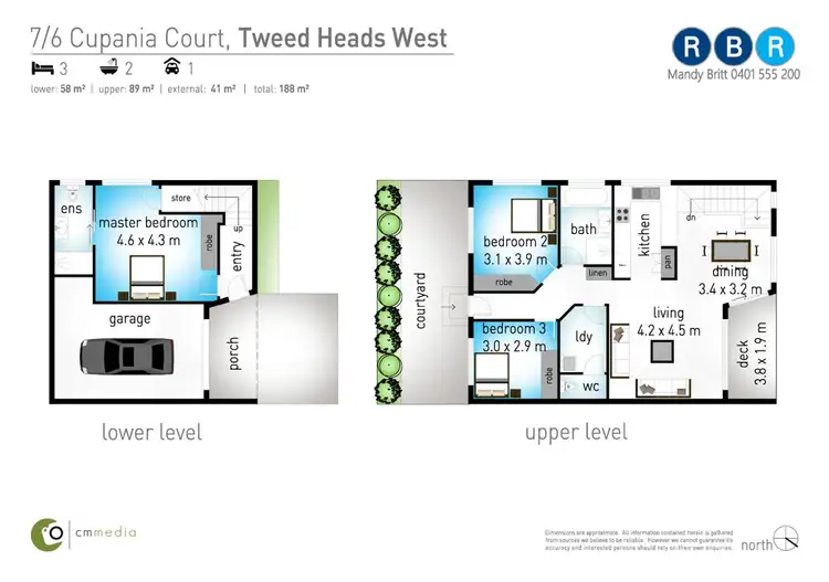 Floorplan of Homely townhouse listing, 7/6 Cupania Court, Tweed Heads West NSW 2485