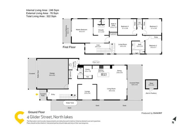 Floorplan of Homely house listing, 4 Glider Street, North Lakes QLD 4509