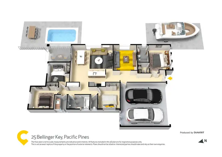 Floorplan of Homely house listing, 25 Bellinger Key, Pacific Pines QLD 4211