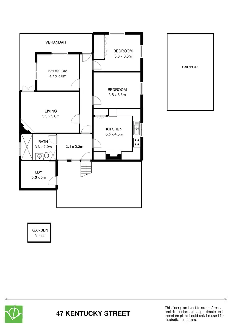 Floorplan of Homely house listing, 47 Kentucky Street, Armidale NSW 2350
