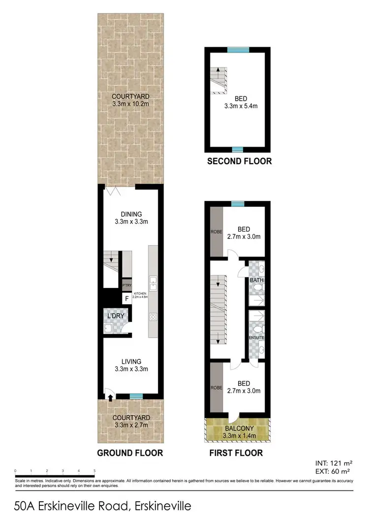 Floorplan of Homely house listing, 50a Erskineville Road, Erskineville NSW 2043