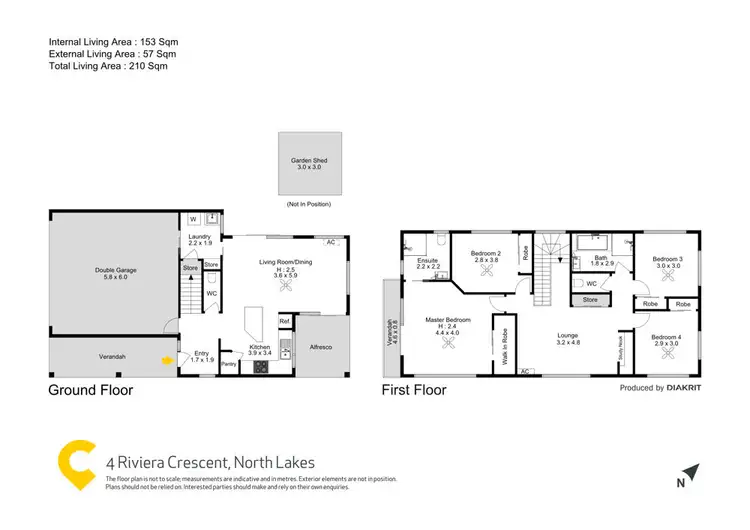 Floorplan of Homely house listing, 4 Riviera Crescent, North Lakes QLD 4509