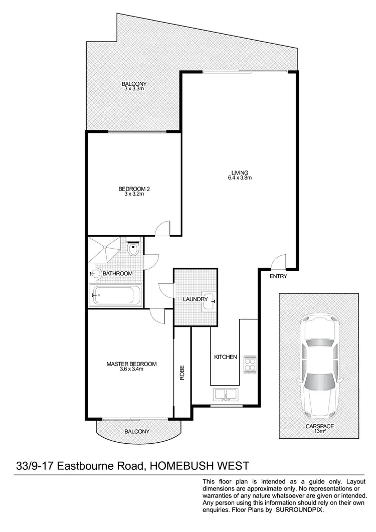 Floorplan of Homely unit listing, 33/9-17 Eastbourne Road, Homebush West NSW 2140