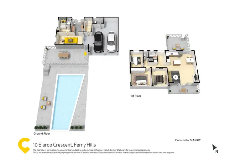 Floorplan of Homely house listing, 10 Elaroo Crescent, Ferny Hills QLD 4055