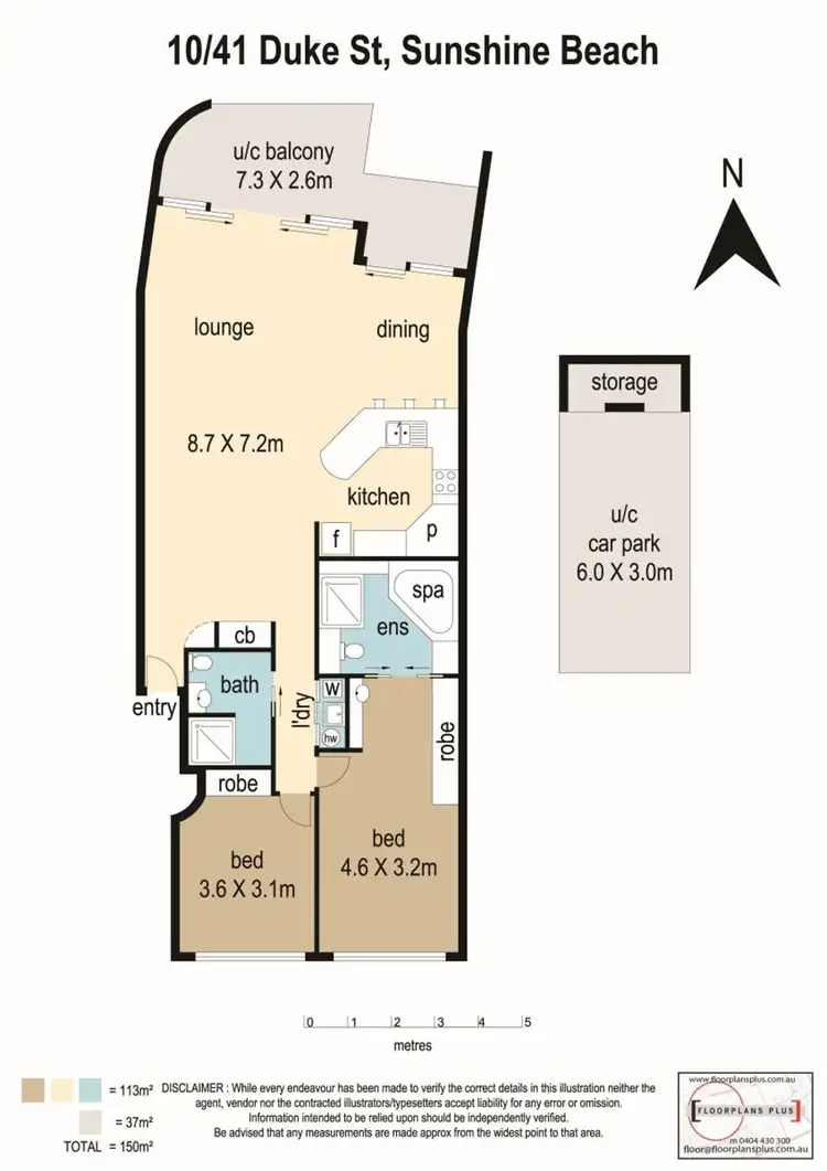 Floorplan of Homely unit listing, 10/43 Duke Street, Sunshine Beach QLD 4567