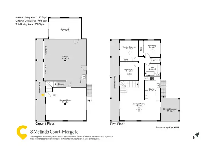 Floorplan of Homely house listing, 8 Melinda Court, Margate QLD 4019
