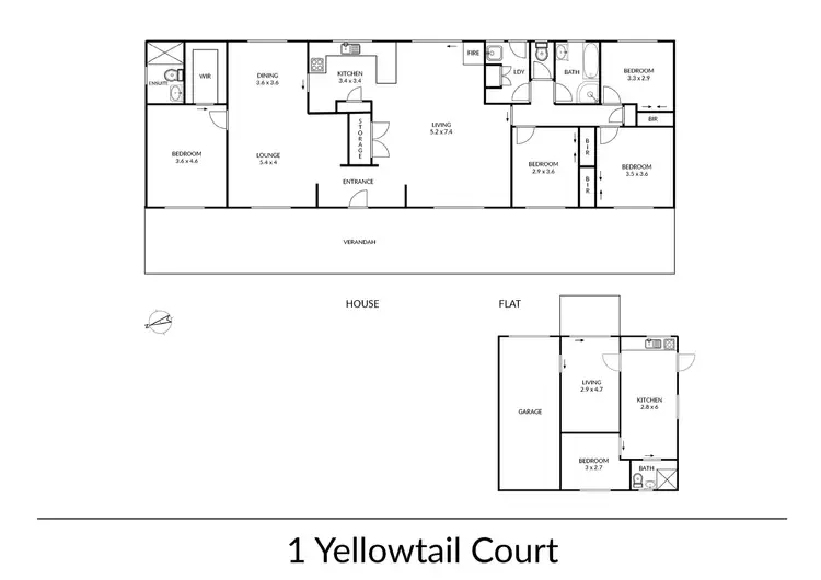Floorplan of Homely rural property listing, 1 Yellowtail Court, Armidale NSW 2350