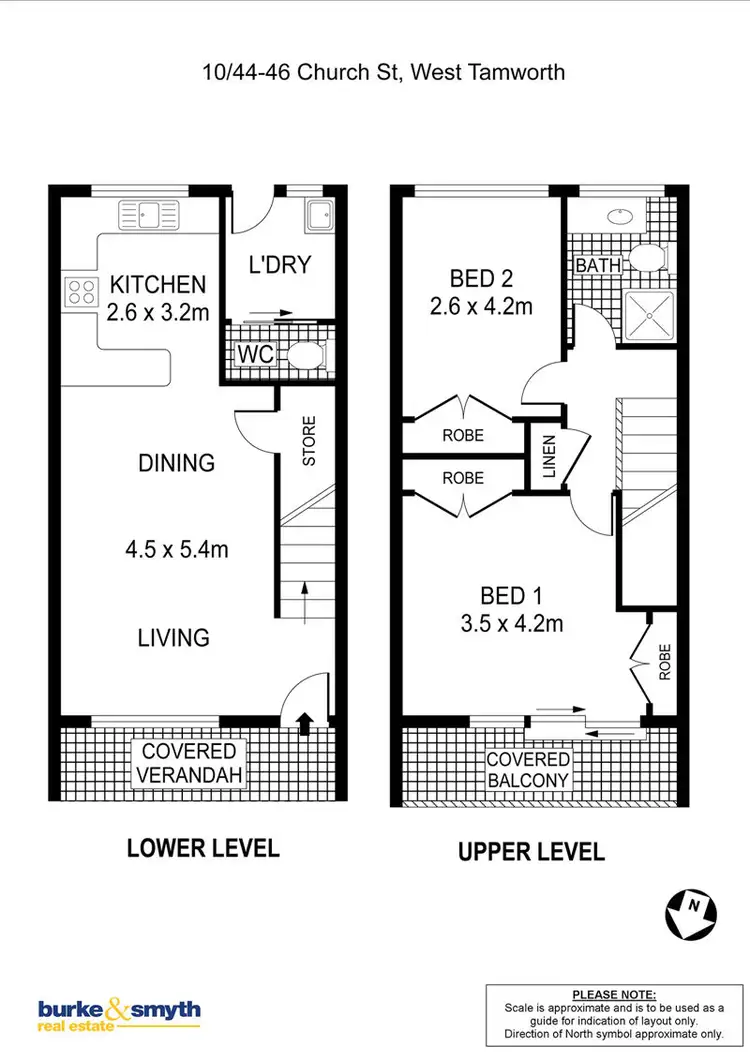 Floorplan of Homely townhouse listing, 10/44 Church Street, Tamworth NSW 2340