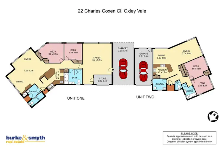 Floorplan of Homely semi-detached listing, 22 Charles Coxen Close, Tamworth NSW 2340