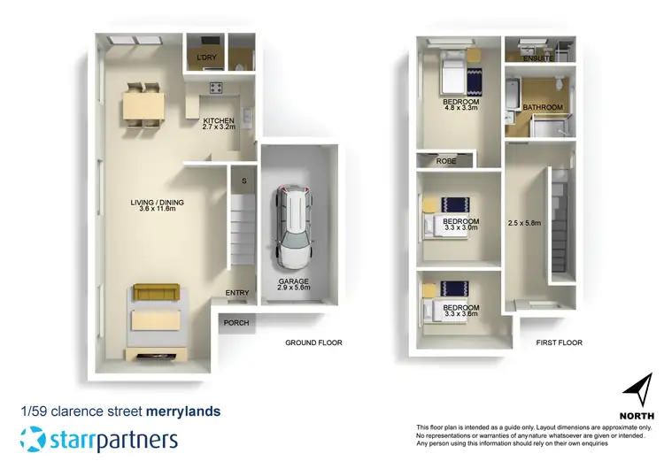 Floorplan of Homely house listing, 1/59 Clarence Street, Merrylands NSW 2160