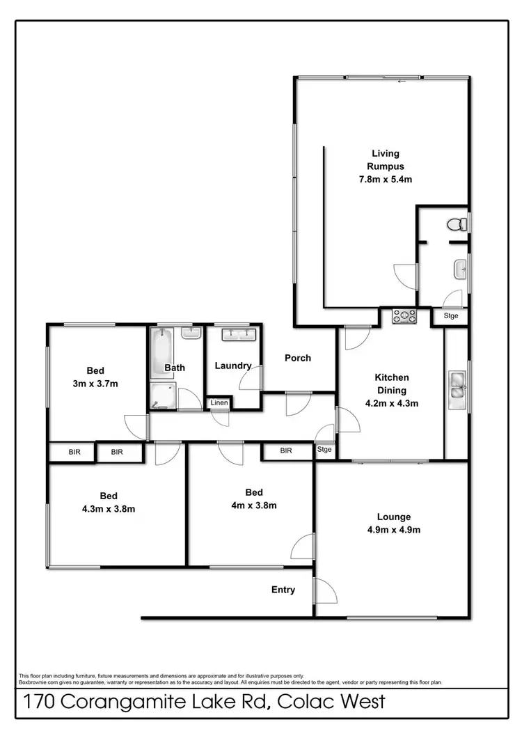 Floorplan of Homely house listing, 170 Corangamite Lake Road, Colac West VIC 3250