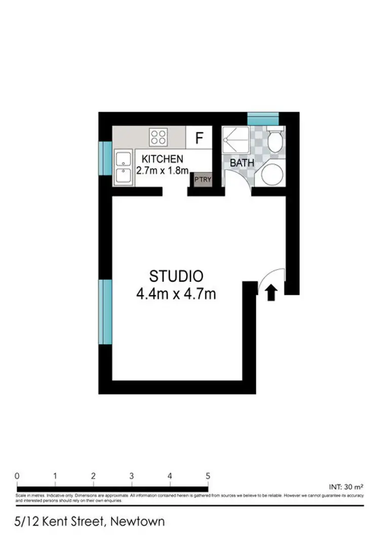 Floorplan of Homely unit listing, 5/8-12 Kent street, Newtown NSW 2042