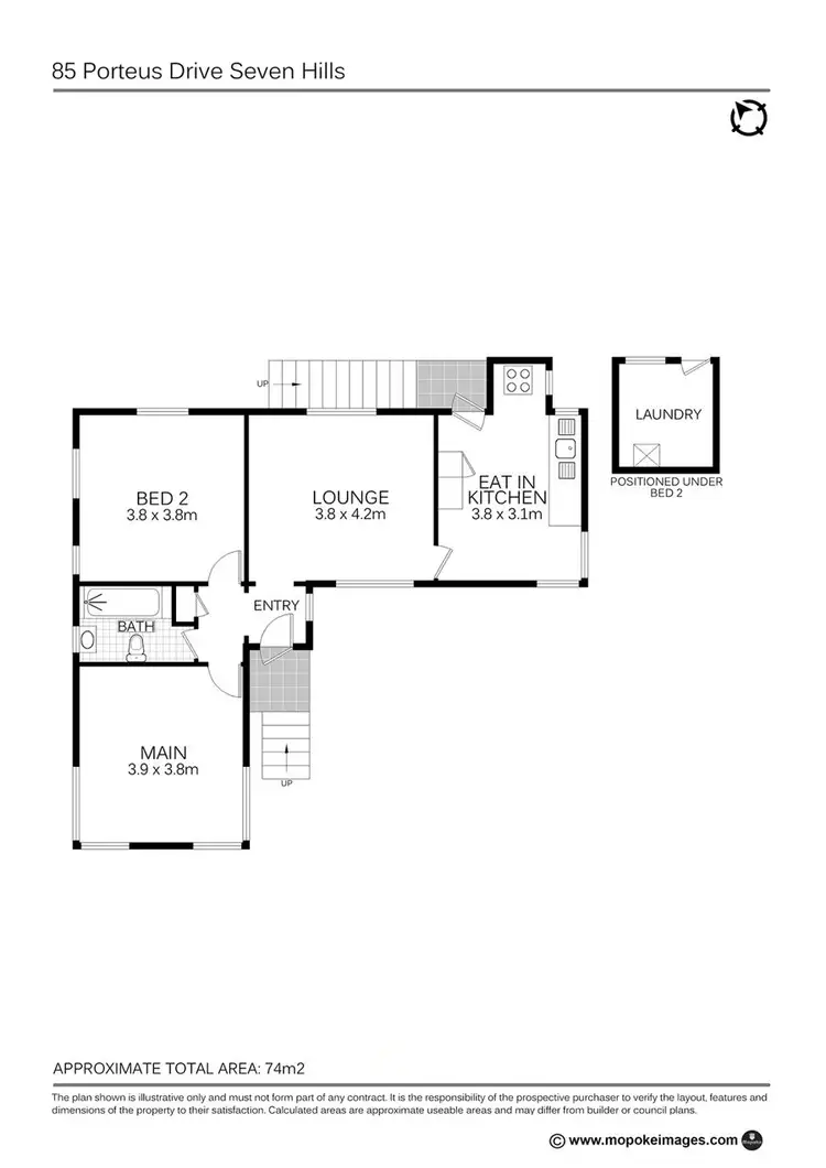 Floorplan of Homely house listing, 85 Porteus Dr, Seven Hills QLD 4170