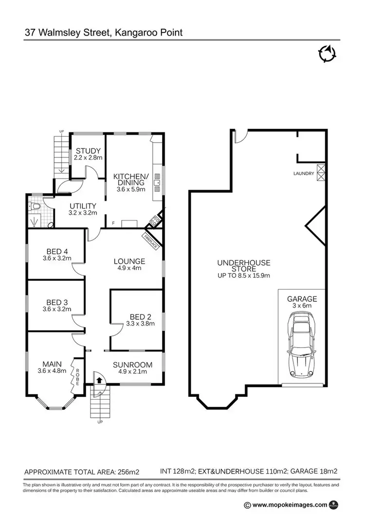 Floorplan of Homely house listing, 37 Walmsley St, Kangaroo Point QLD 4169