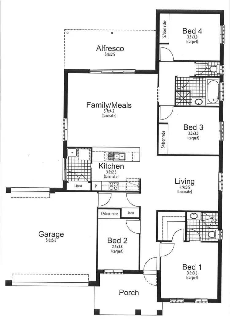 Floorplan of Homely house listing, 40 Cromwell Road, Murray Bridge SA 5253