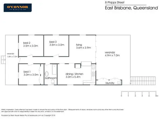 Floorplan of Homely house listing, 8 PHIPPS STREET, East Brisbane QLD 4169