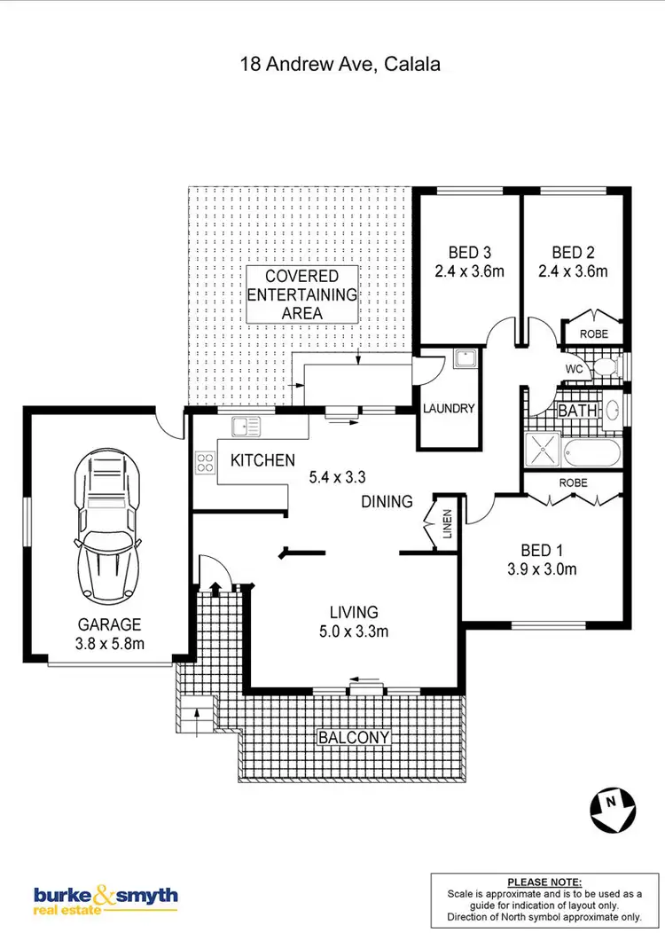 Floorplan of Homely house listing, 18 Andrew Avenue, Tamworth NSW 2340