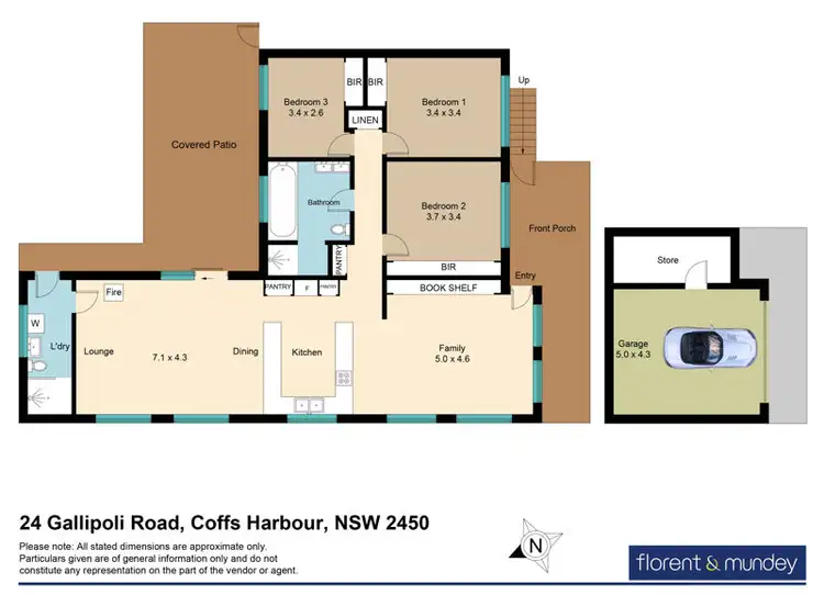 Floorplan of Homely house listing, 24 Gallipoli Rd, Coffs Harbour NSW 2450