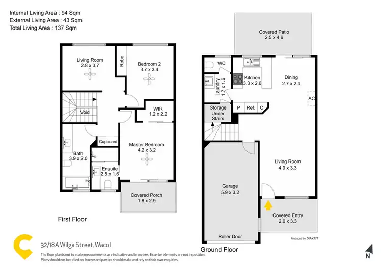 Floorplan of Homely house listing, 32/18a Wilga Street, Wacol QLD 4076