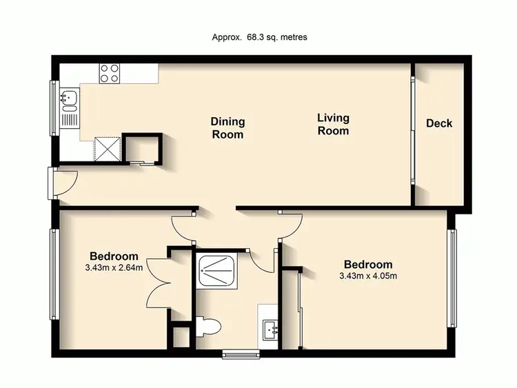 Floorplan of Homely unit listing, 7/1 Moy Street, Kelvin Grove QLD 4059