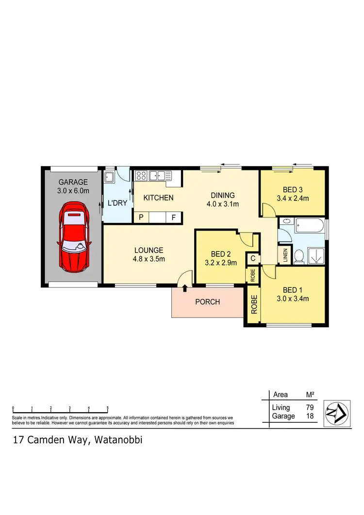 Floorplan of Homely house listing, 17 Camden Way, Watanobbi NSW 2259