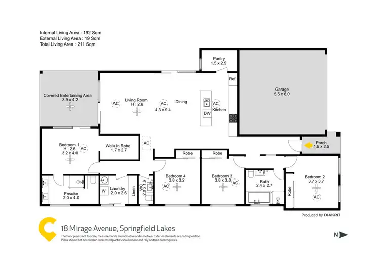 Floorplan of Homely house listing, 18 Mirage Avenue, Springfield Lakes QLD 4300