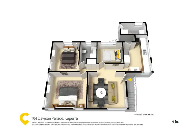 Floorplan of Homely house listing, 154 Dawson Parade, Keperra QLD 4054