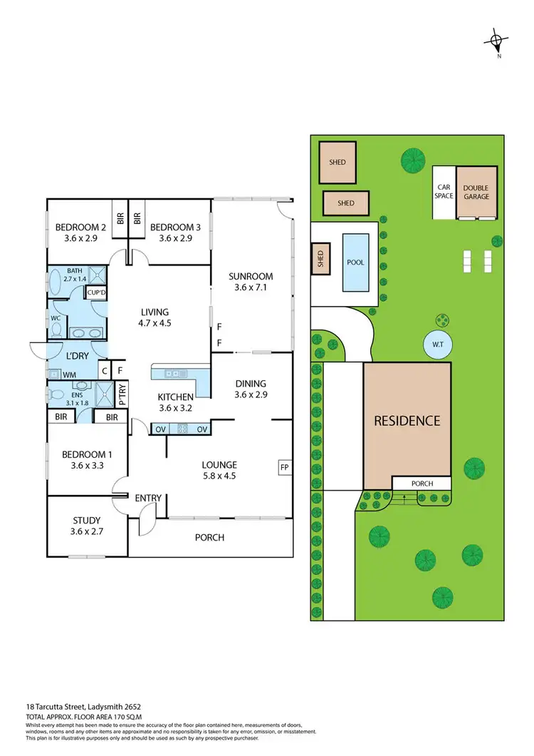 Floorplan of Homely house listing, 18 Tarcutta Street, Ladysmith NSW 2652