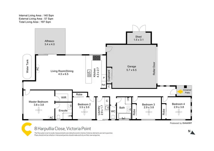 Floorplan of Homely house listing, 8 Harpullia Close, Victoria Point QLD 4165
