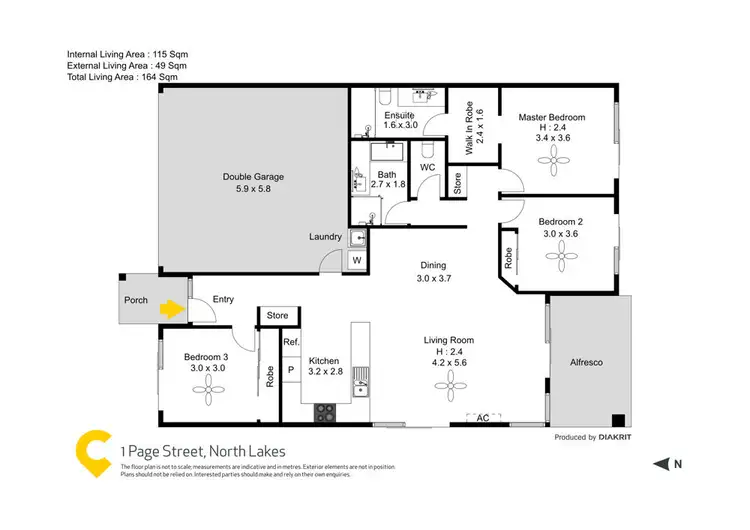 Floorplan of Homely house listing, 1 Page Street, North Lakes QLD 4509