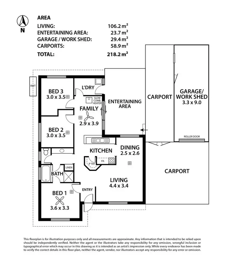 Floorplan of Homely house listing, 10 Decaux Place, Mount Compass SA 5210