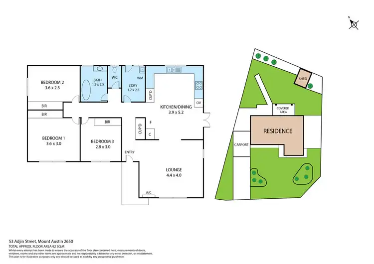 Floorplan of Homely house listing, 53 Adjin Street, Mount Austin NSW 2650