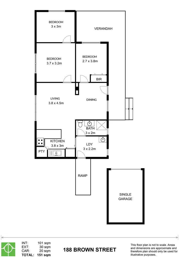 Floorplan of Homely house listing, 188 Brown Street, Armidale NSW 2350