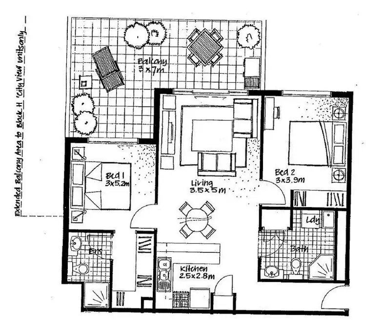 Floorplan of Homely retirement listing, H69/41 Gotha Street, Fortitude Valley QLD 4006
