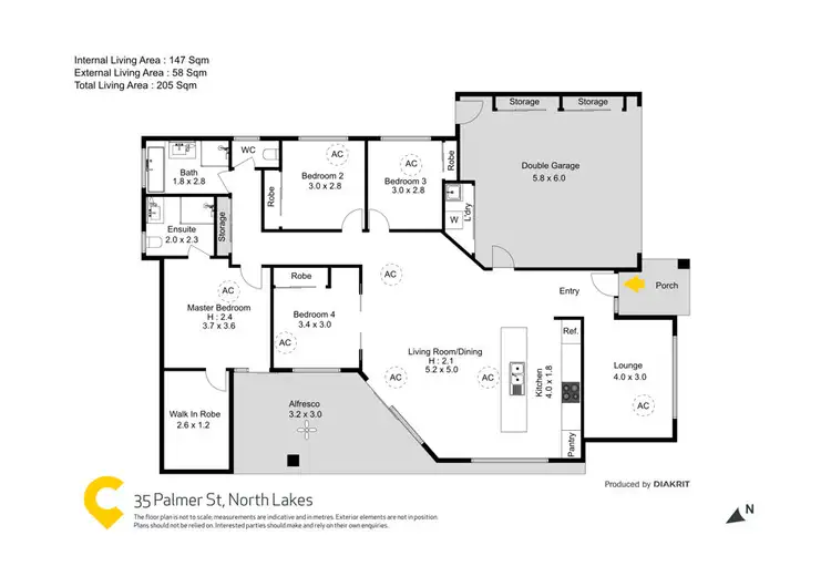 Floorplan of Homely house listing, 35 Palmer Street, North Lakes QLD 4509