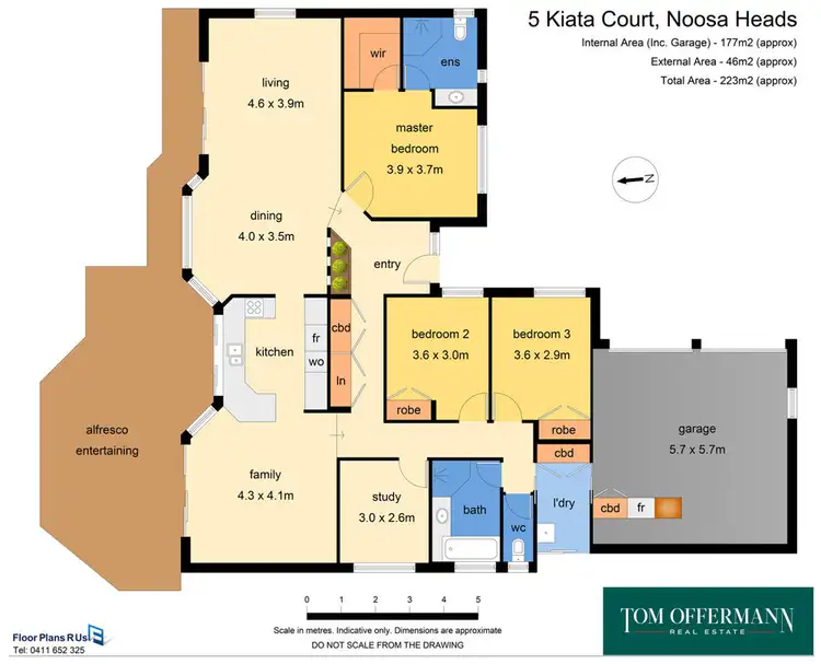 Floorplan of Homely house listing, 5 Kiata Court, Noosa Heads QLD 4567