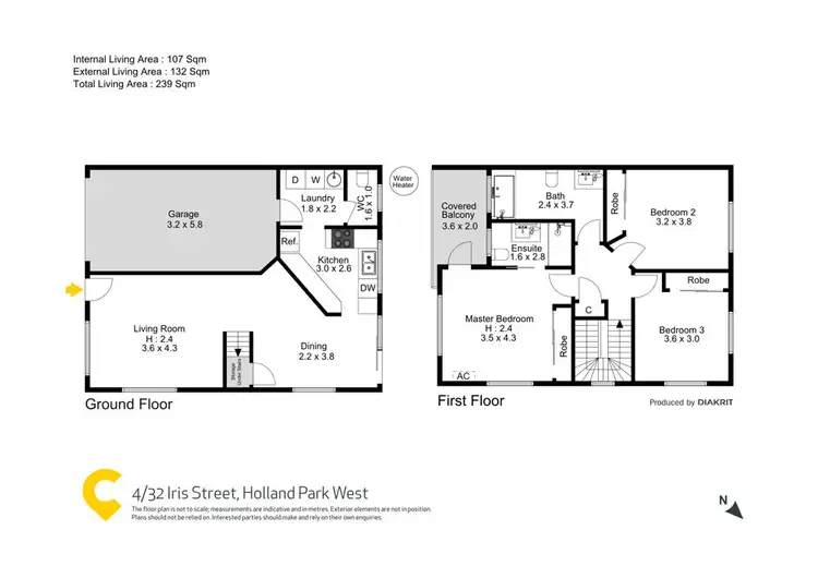 Floorplan of Homely townhouse listing, 4/32 Iris Street, Holland Park West QLD 4121