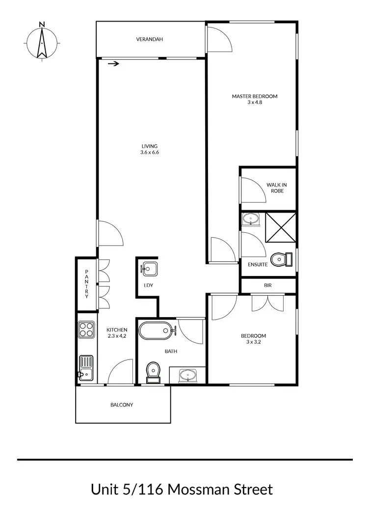 Floorplan of Homely house listing, 5/116 Mossman Street, Armidale NSW 2350