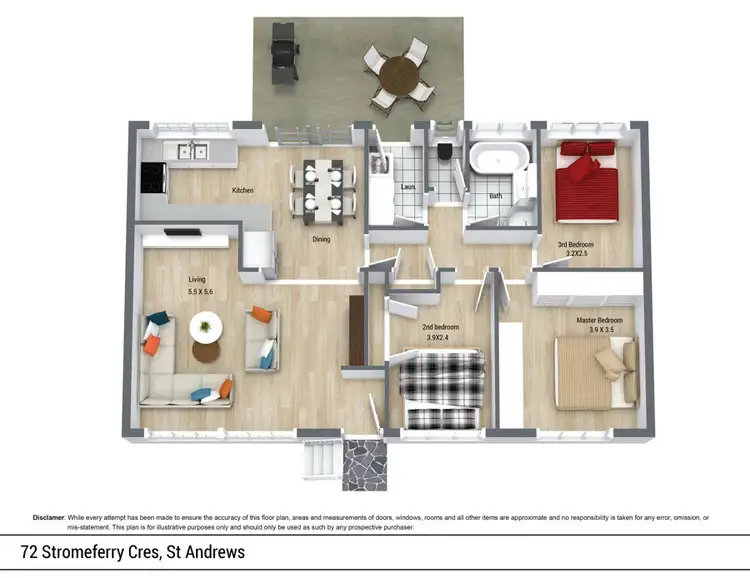 Floorplan of Homely house listing, 72 Stromeferry Crescent, St Andrews NSW 2566