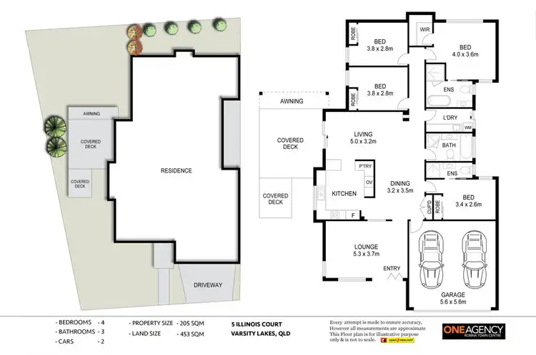 Floorplan of Homely house listing, 5 Illinois Court, Varsity Lakes QLD 4227