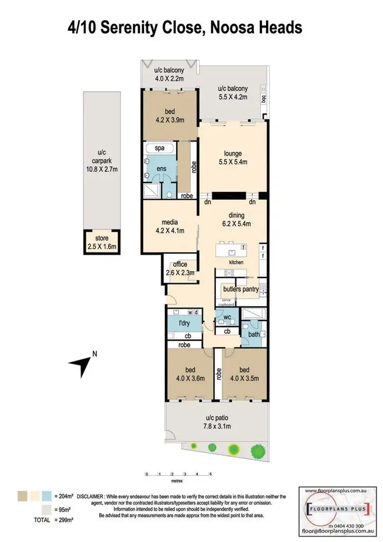 Floorplan of Homely unit listing, 4/10 Serenity Close, Noosa Heads QLD 4567