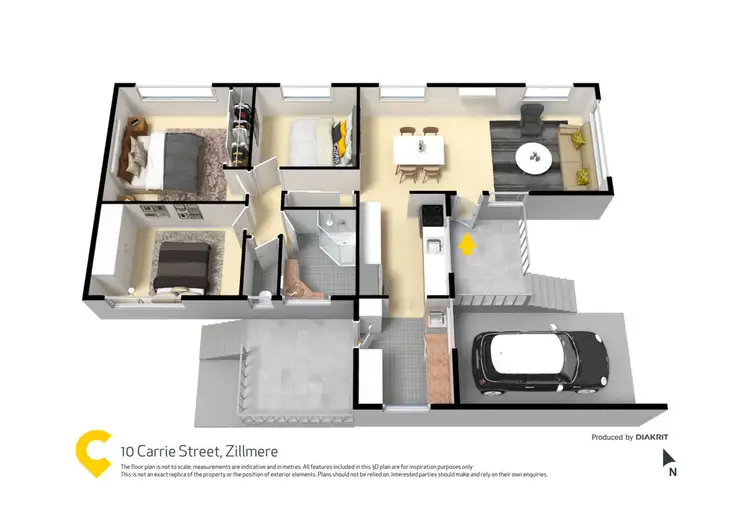 Floorplan of Homely house listing, 10 Carrie Street, Zillmere QLD 4034