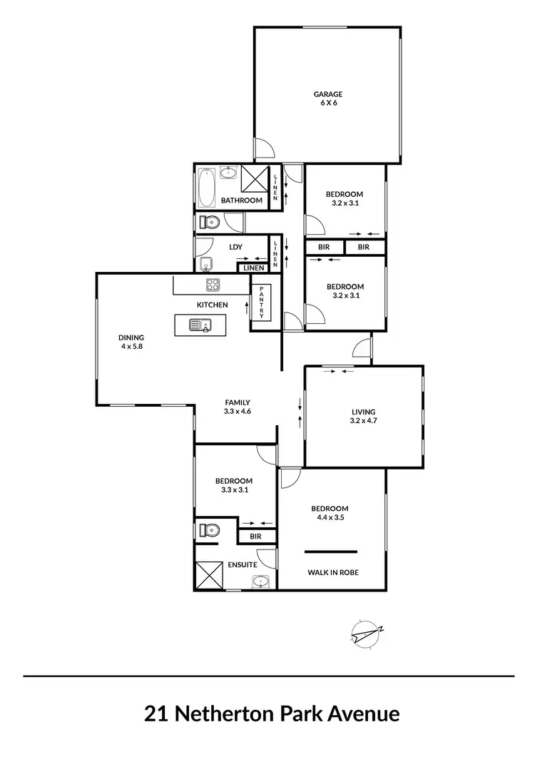 Floorplan of Homely house listing, 21 Netherton Park Avenue, Armidale NSW 2350