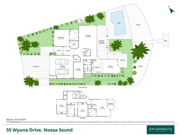 Floorplan of Homely house listing, 55 Wyuna Drive, Noosaville QLD 4566